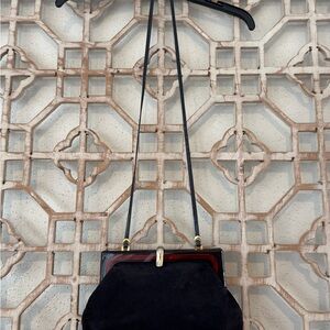 Elegant Black Suede Women's Bag